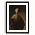 Historical Baroque Art Print of a Turbaned Gentleman - Classic Wall Art
