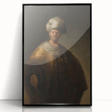 Historical Baroque Art Print of a Turbaned Gentleman - Classic Wall Art