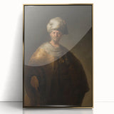 Historical Baroque Art Print of a Turbaned Gentleman - Classic Wall Art