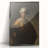 Historical Baroque Art Print of a Turbaned Gentleman - Classic Wall Art