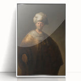 Historical Baroque Art Print of a Turbaned Gentleman - Classic Wall Art