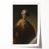 Historical Baroque Art Print of a Turbaned Gentleman - Classic Wall Art