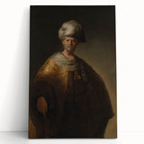 Historical Baroque Art Print of a Turbaned Gentleman - Classic Wall Art