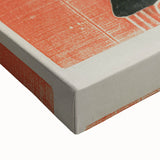 Expressionist Art - Bold Old Man Portrait in Black and Red Tones