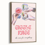 Framed vintage poster art of a landscape painting on canvas, featuring muted earth tones, ideal for bedroom wall decor.