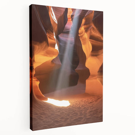 Stretched canvas artwork showcasing a vibrant landscape of canyons, highlighting rich colors and intricate textures, perfect for enhancing modern home decor.
