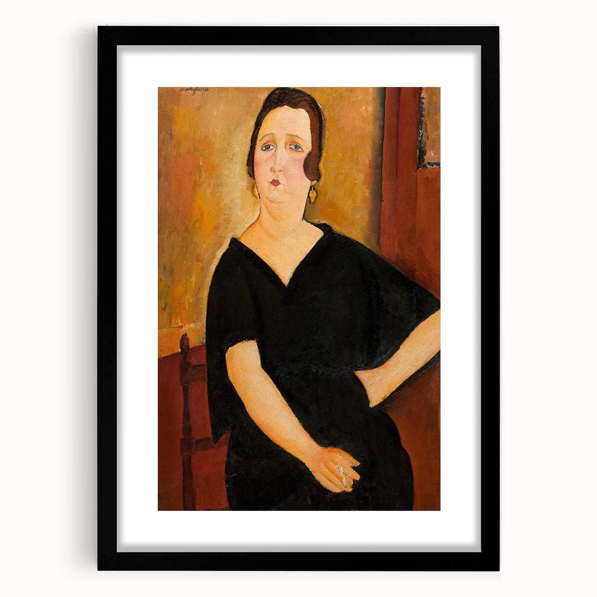 Modern Wall Art - Elegant Portrait of a Lady - Contemporary Art Print