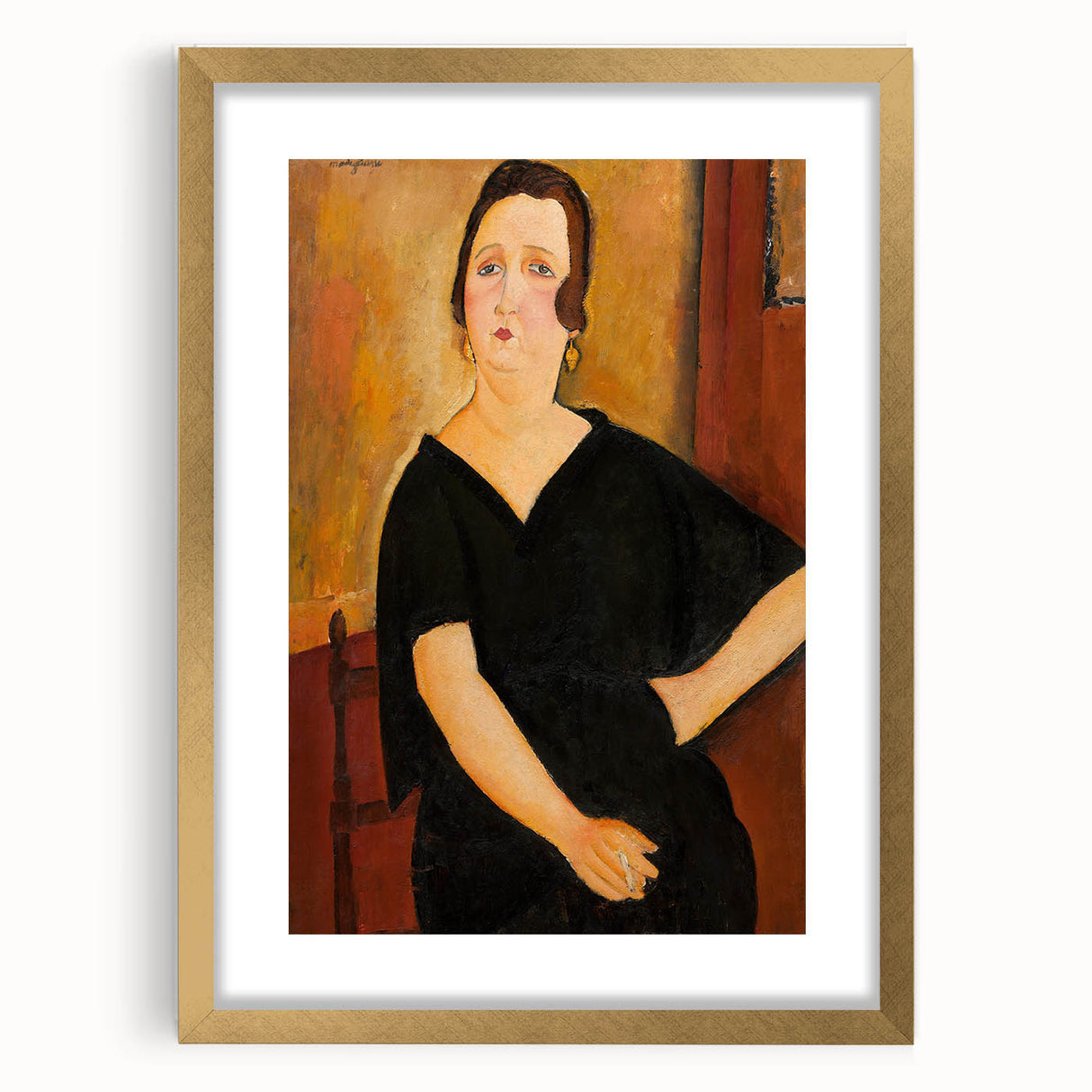 Modern Wall Art - Elegant Portrait of a Lady - Contemporary Art Print