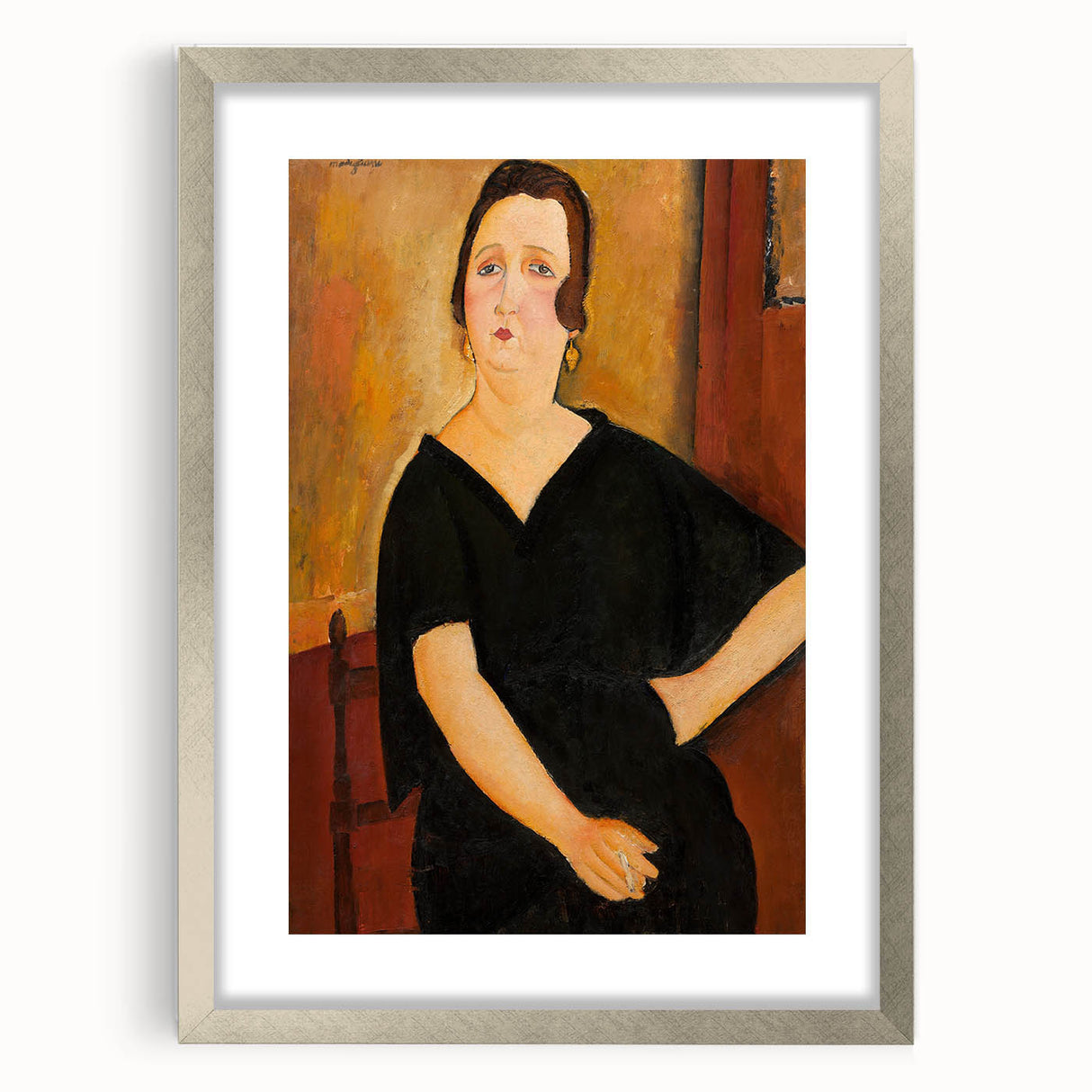 Modern Wall Art - Elegant Portrait of a Lady - Contemporary Art Print