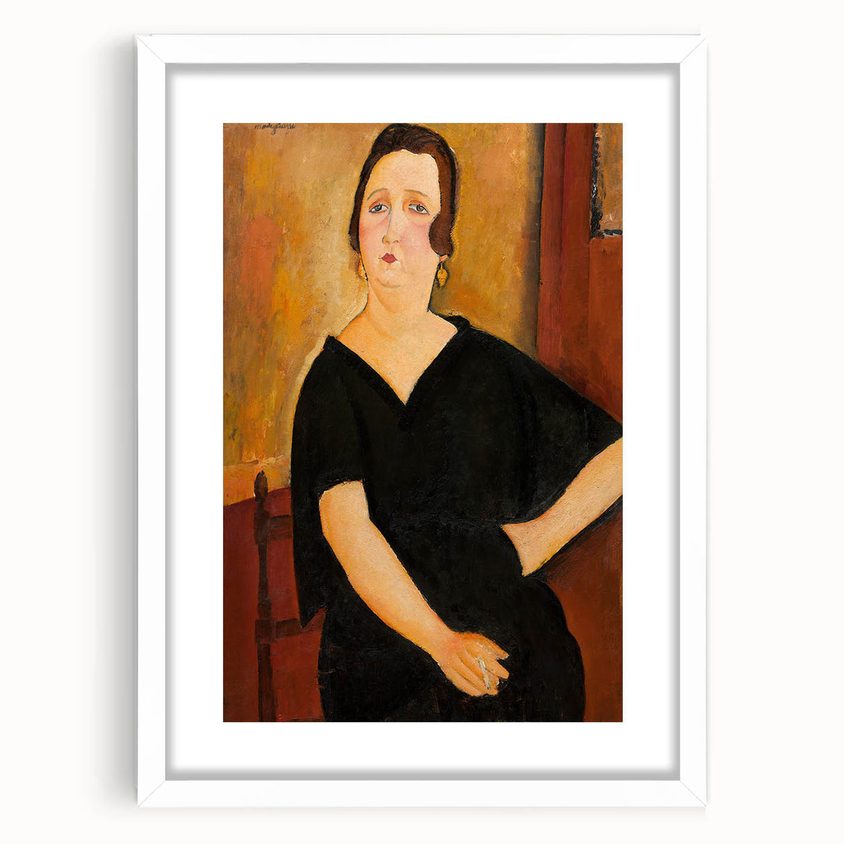 Modern Wall Art - Elegant Portrait of a Lady - Contemporary Art Print
