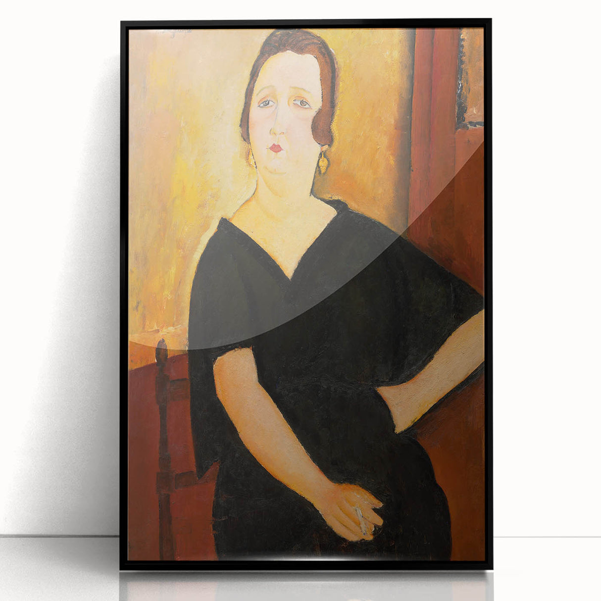 Modern Wall Art - Elegant Portrait of a Lady - Contemporary Art Print
