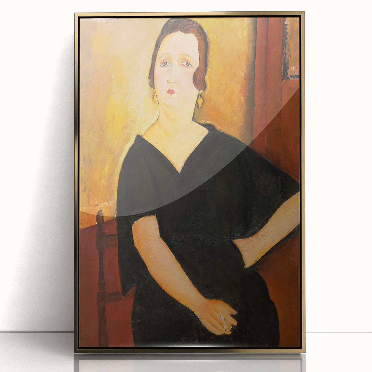 Modern Wall Art - Elegant Portrait of a Lady - Contemporary Art Print