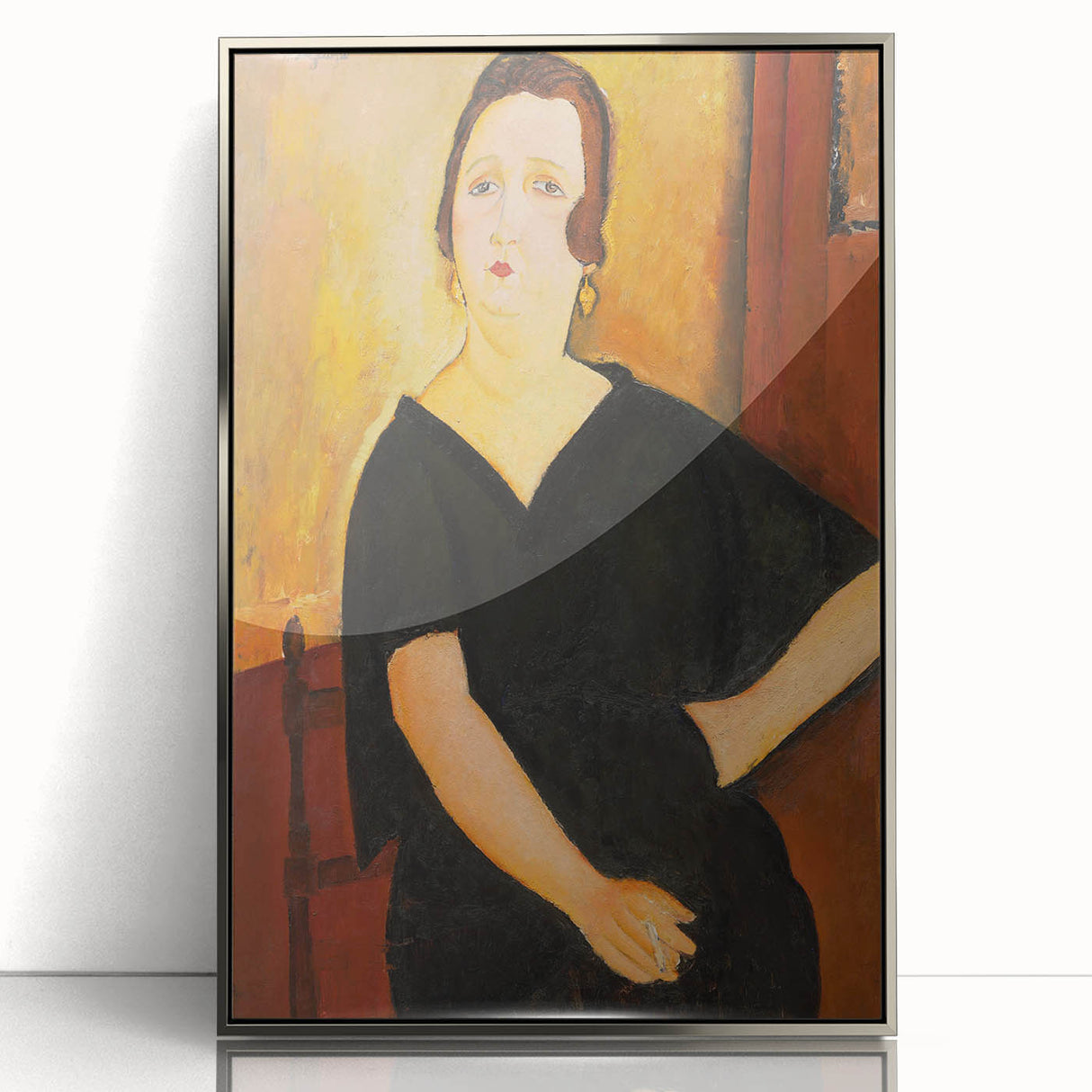 Modern Wall Art - Elegant Portrait of a Lady - Contemporary Art Print
