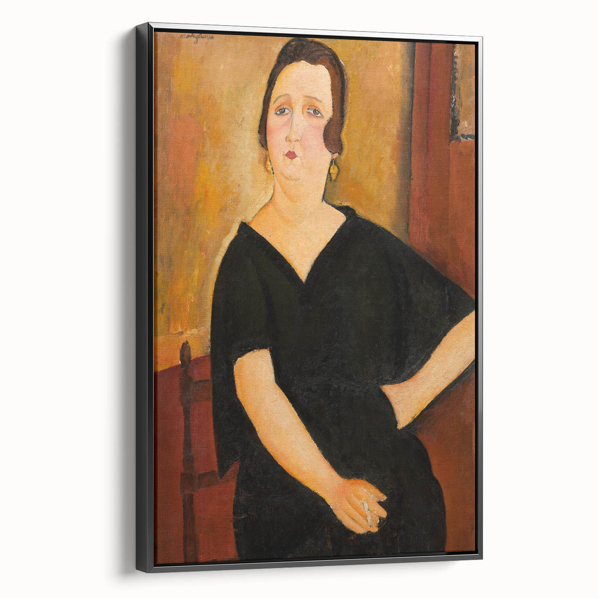 Modern Wall Art - Elegant Portrait of a Lady - Contemporary Art Print