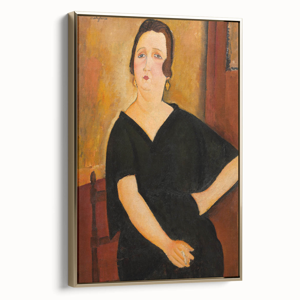 Modern Wall Art - Elegant Portrait of a Lady - Contemporary Art Print