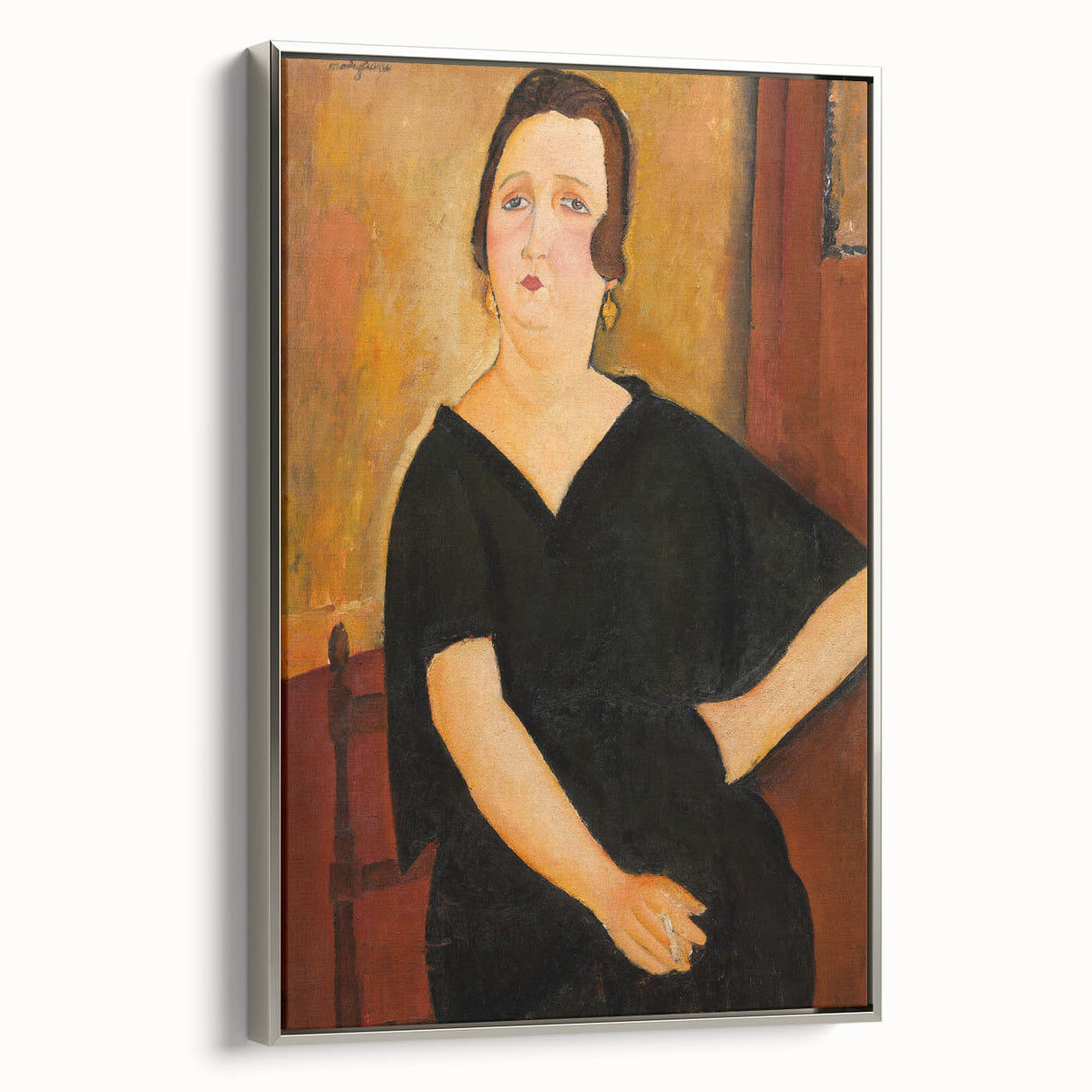 Modern Wall Art - Elegant Portrait of a Lady - Contemporary Art Print