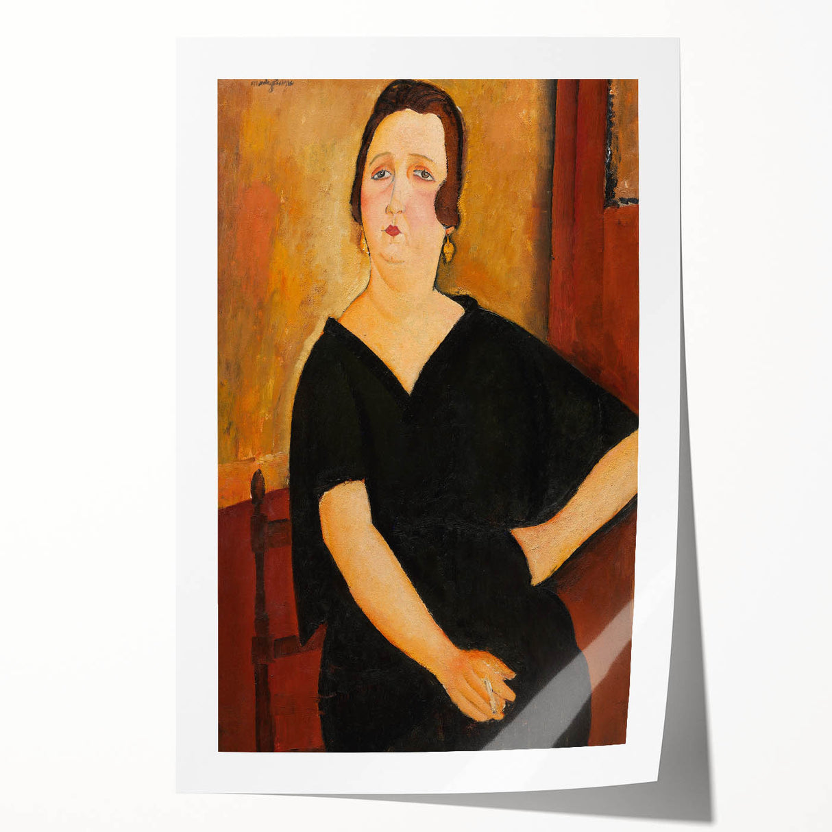 Modern Wall Art - Elegant Portrait of a Lady - Contemporary Art Print