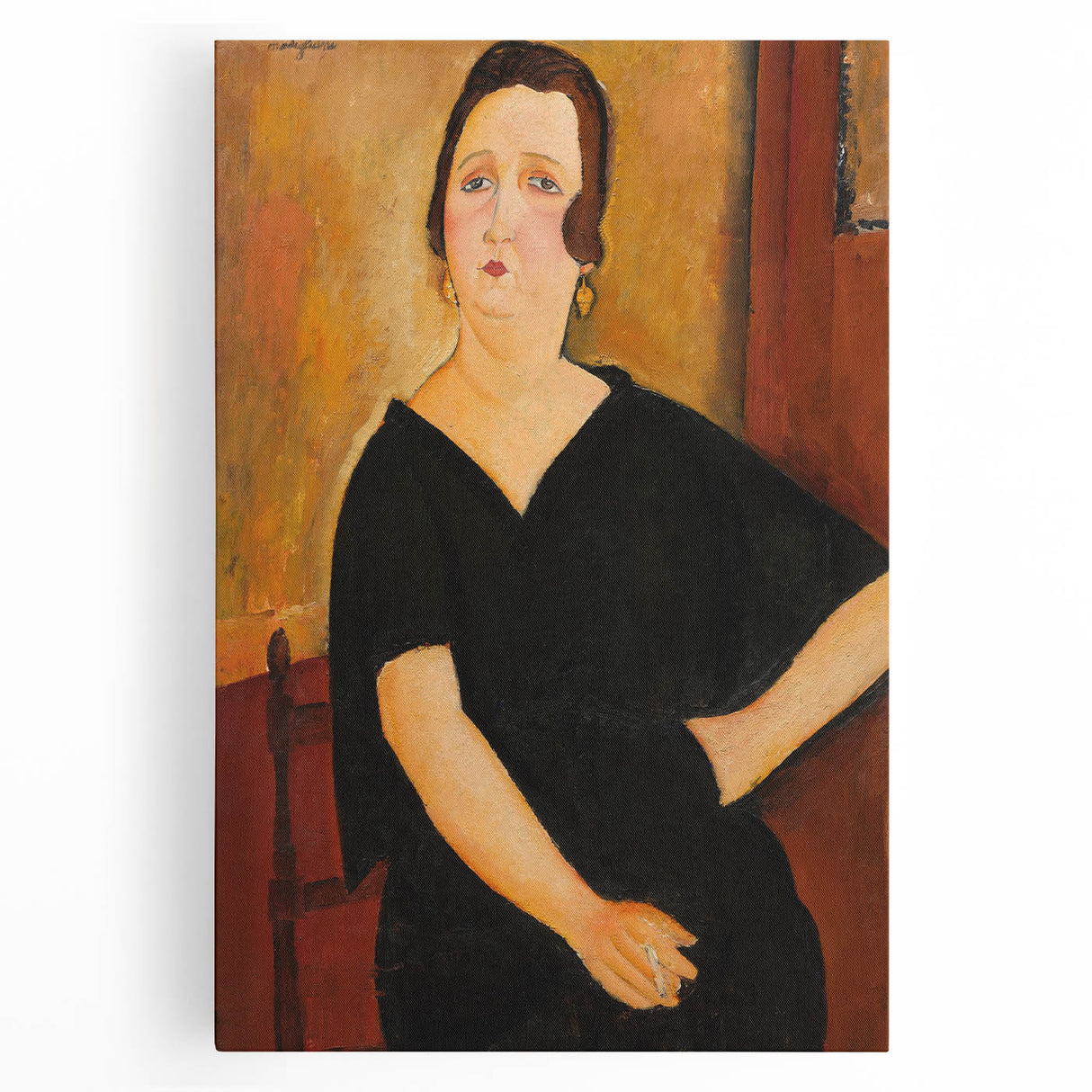 Modern Wall Art - Elegant Portrait of a Lady - Contemporary Art Print