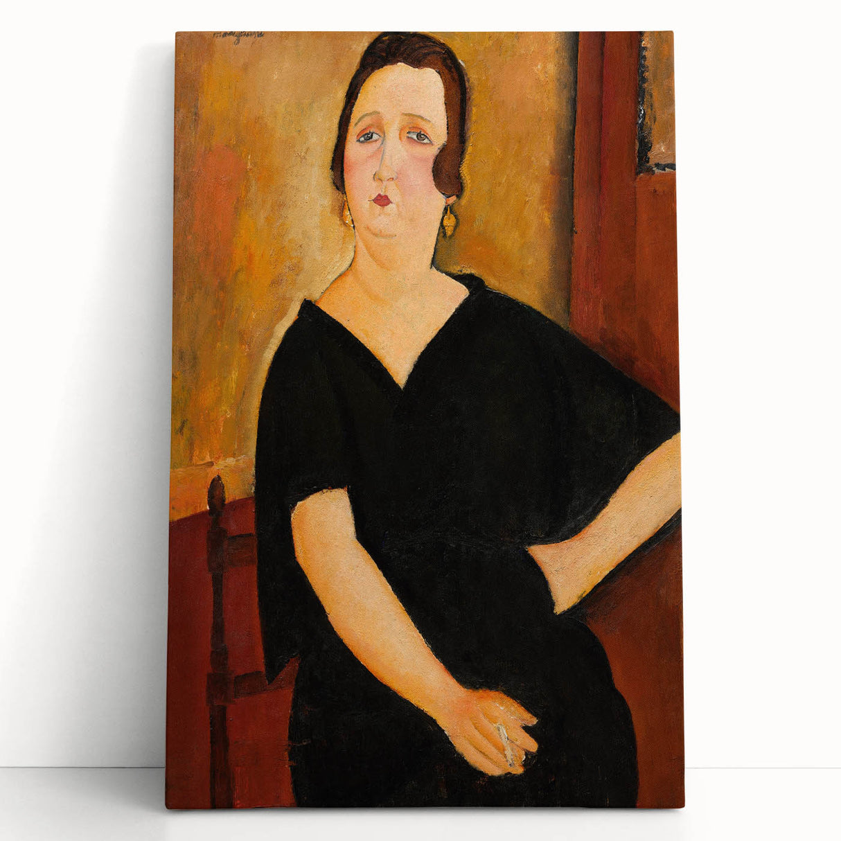 Modern Wall Art - Elegant Portrait of a Lady - Contemporary Art Print