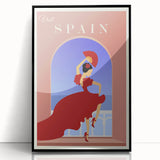 Vintage Spain Travel Poster - Flamenco Dance Art Print