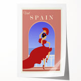 Vintage Spain Travel Poster - Flamenco Dance Art Print
