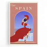 Vintage Spain Travel Poster - Flamenco Dance Art Print