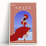 Vintage Spain Travel Poster - Flamenco Dance Art Print