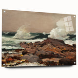 Eastern Point Realism Coastal Art Print - Winslow Homer Ocean Waves, 1900