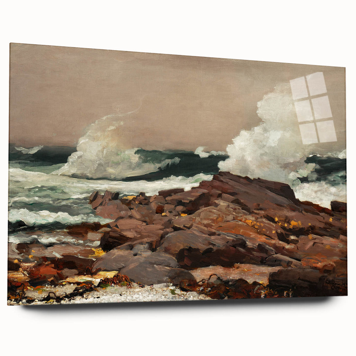Eastern Point Realism Coastal Art Print - Winslow Homer Ocean Waves, 1900