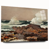 Eastern Point Realism Coastal Art Print - Winslow Homer Ocean Waves, 1900