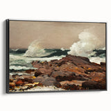 Eastern Point Realism Coastal Art Print - Winslow Homer Ocean Waves, 1900
