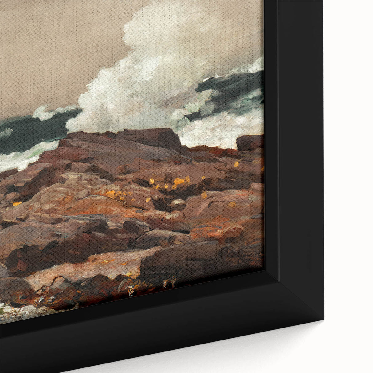 Eastern Point Realism Coastal Art Print - Winslow Homer Ocean Waves, 1900