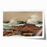 Eastern Point Realism Coastal Art Print - Winslow Homer Ocean Waves, 1900