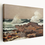 Eastern Point Realism Coastal Art Print - Winslow Homer Ocean Waves, 1900
