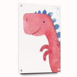 Smiling Dinosaur Boys Room Wall Art – Fun Kids Wall Art Prints