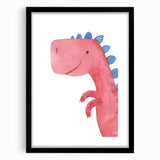 Smiling Dinosaur Boys Room Wall Art – Fun Kids Wall Art Prints
