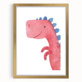 Smiling Dinosaur Boys Room Wall Art – Fun Kids Wall Art Prints