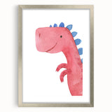 Smiling Dinosaur Boys Room Wall Art – Fun Kids Wall Art Prints
