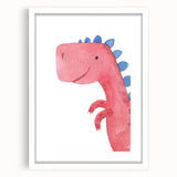 Smiling Dinosaur Boys Room Wall Art – Fun Kids Wall Art Prints