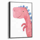 Smiling Dinosaur Boys Room Wall Art – Fun Kids Wall Art Prints