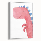 Smiling Dinosaur Boys Room Wall Art – Fun Kids Wall Art Prints