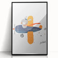 Bunny Pilot Nursery Wall Art – Kids Room & Baby Aviation Decor