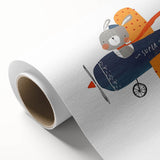 Bunny Pilot Nursery Wall Art – Kids Room & Baby Aviation Decor