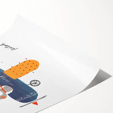 Bunny Pilot Nursery Wall Art – Kids Room & Baby Aviation Decor