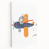Bunny Pilot Nursery Wall Art – Kids Room & Baby Aviation Decor