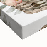 Bunny in Basket - Kids Room Wall Art Canvas and Framed Options