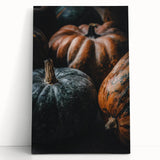 Large black and white stretched canvas depicting a forest in autumn, ideal for kitchen wall art or bedroom ambiance.