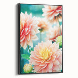 Black and white vintage poster art on framed canvas depicting a spring landscape, ideal for bedroom wall decor.