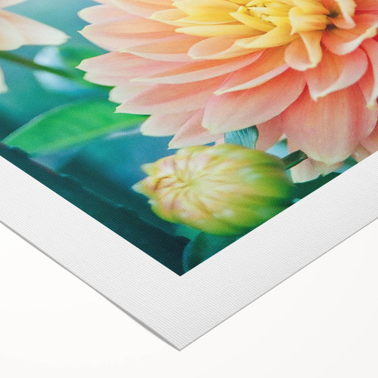 Art deco poster featuring a stylized spring scene in pastel colors on rolled canvas, suitable for dining room walls.