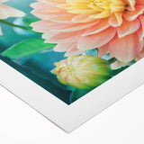 Art deco poster featuring a stylized spring scene in pastel colors on rolled canvas, suitable for dining room walls.
